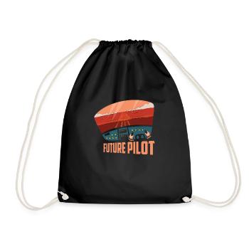 Future Pilot Airline Fly Aviation - Sac de sport léger - noir - Devant