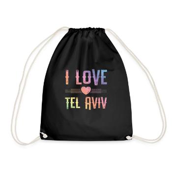 J’adore Tel Aviv - Sac de sport léger - noir - Devant