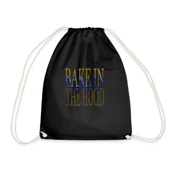 gift for cook birthday present job quote gift idea - Drawstring Bag - black - Front
