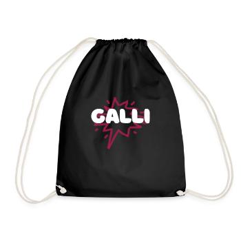 Partner Look Halli Galli - Drawstring Bag - black - Front