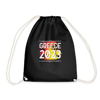 Greece 2023 - Turnbeutel - Schwarz - Vorne