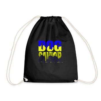 animal testing animals awareness beagle for men - Drawstring Bag - black - Front