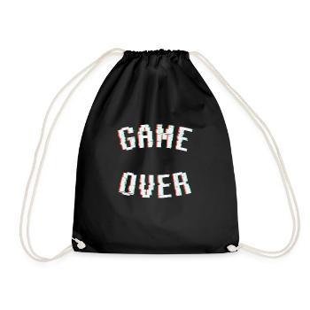 Game over - Drawstring Bag - black - Front