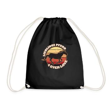 LIEBLINGSPFERD 4 EVER LOVE I REITEN - Turnbeutel - Schwarz - Vorne