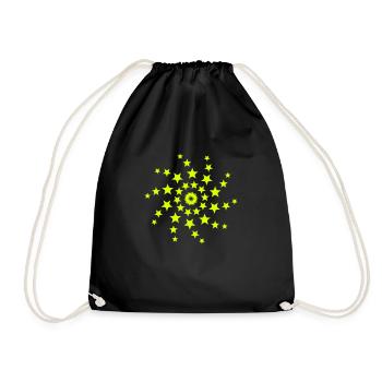 Étoiles transformées | Graphique vectoriel - Sac de sport léger - noir - Devant