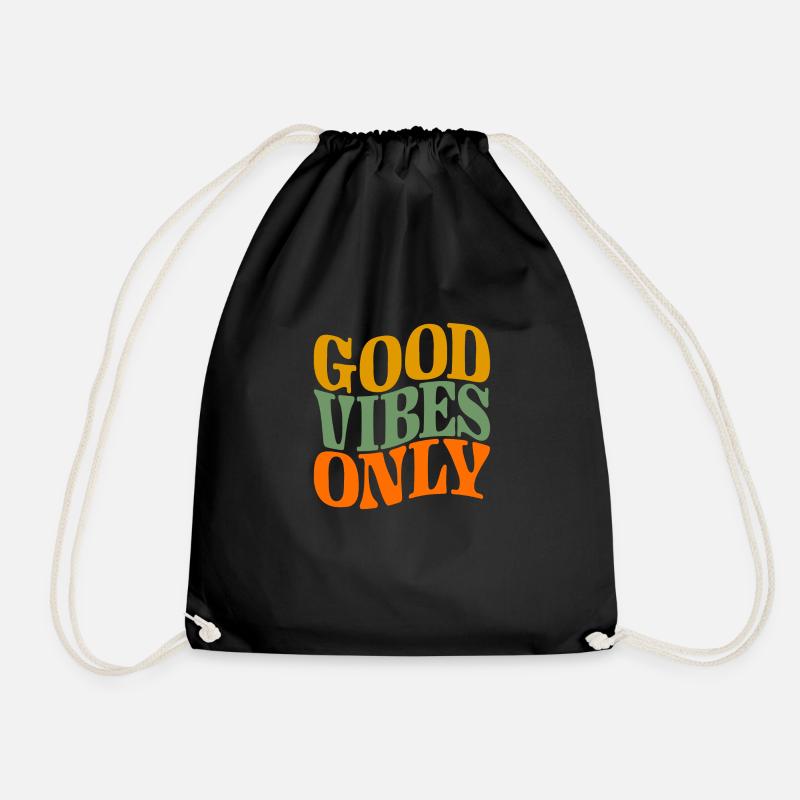 Good Vibes Only - Turnbeutel - Schwarz