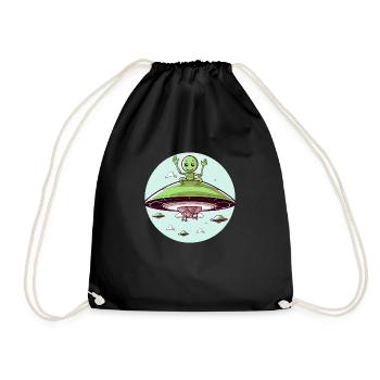 Doodo the Alien - Drawstring Bag - black - Front