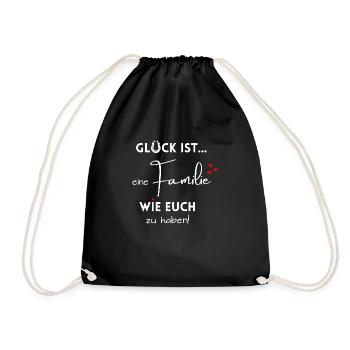 Le bonheur, c’est d’avoir une famille comme vous! Famille - Sac de sport léger - noir - Devant