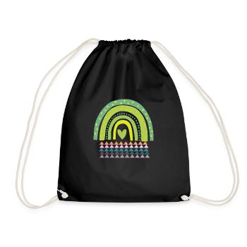 Engraving design with amazing colors - Drawstring Bag - black - Front