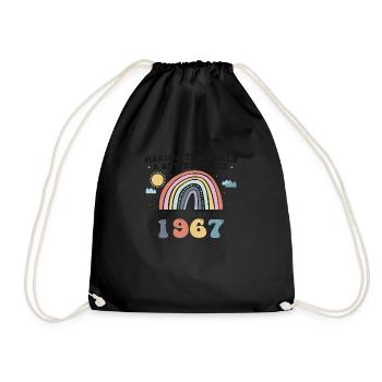 Making The World Better Place Since 1967, Cute - Drawstring Bag - black - Front