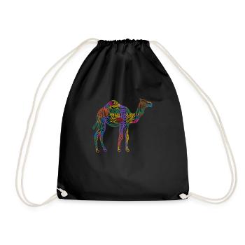 Camel - Drawstring Bag - black - Front