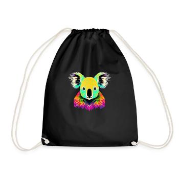 Koala - Turnbeutel - Schwarz - Vorne