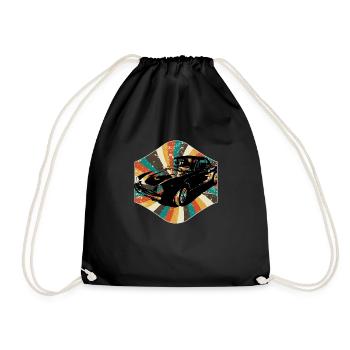 Voiture classique - Sac de sport léger - noir - Devant