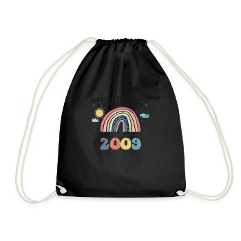 Making The World a Better Place Since 2009, 14th - Drawstring Bag - black - Front