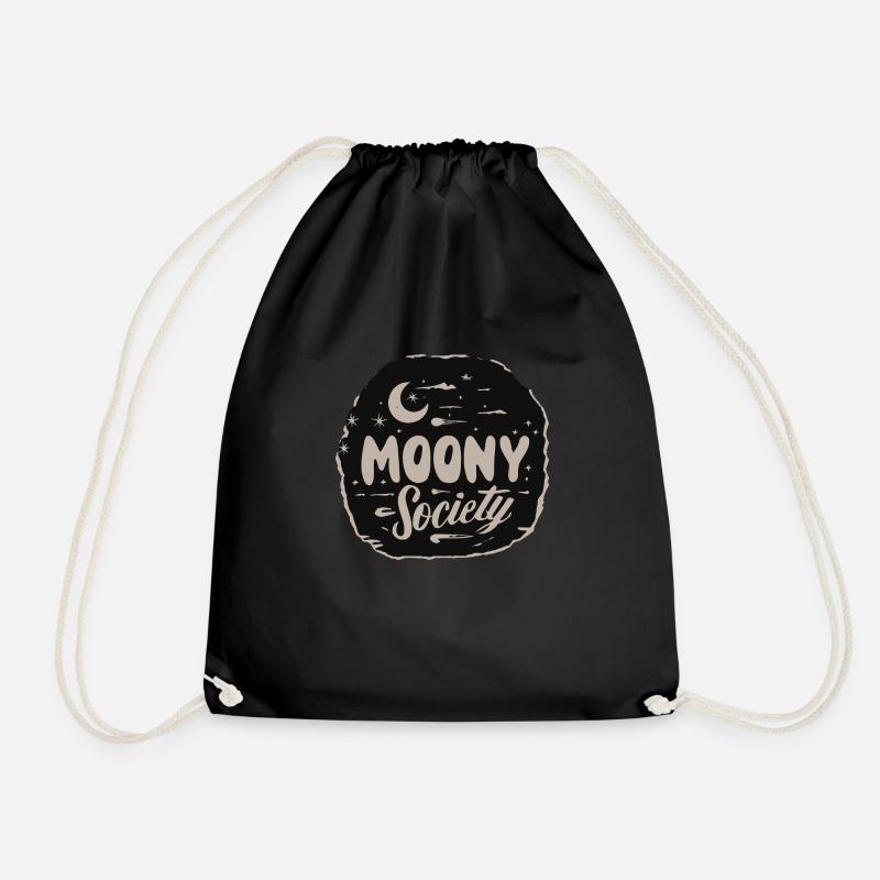 Halloween Moony Society - Drawstring Bag - black