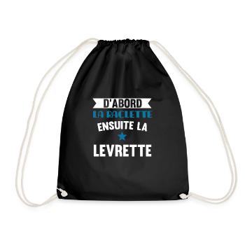 Cadeau humour raclette beauf fan de fromages - Sac de sport léger - noir - Devant