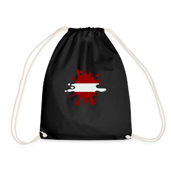 Splash of colour Austria - Drawstring Bag - black - Front