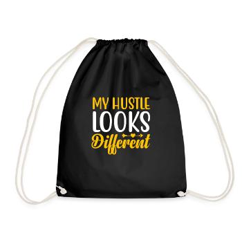 My Hustle a l’air différent - Sac de sport léger - noir - Devant