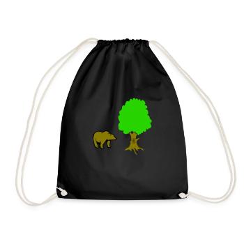 Arbre à ours - Sac de sport léger - noir - Devant