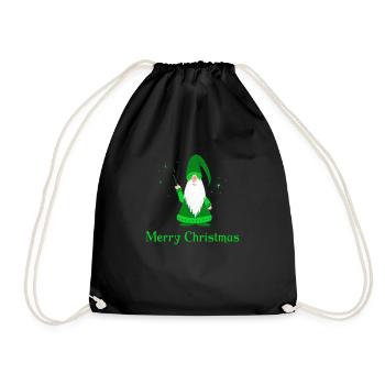merry christmas - Turnbeutel - Schwarz - Vorne