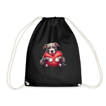 L’amour de Pitbull - Sac de sport léger - noir - Devant
