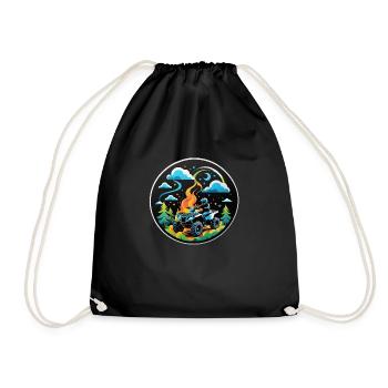 Quad & Off-Road - Drawstring Bag - black - Front