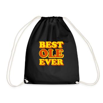 Ole Prénom Drôle Cadeau - Sac de sport léger - noir - Devant