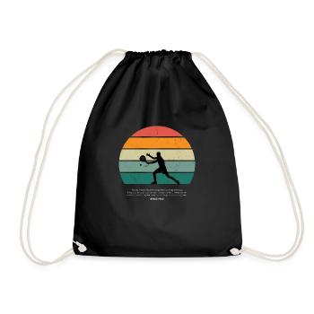 Padel Since 1960 - Best Selling - - Drawstring Bag - black - Front