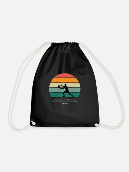 Padel Since 1960 - Best Selling - - Drawstring Bag - black