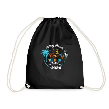 Family Vacations Making Memories Together - Drawstring Bag - black - Front