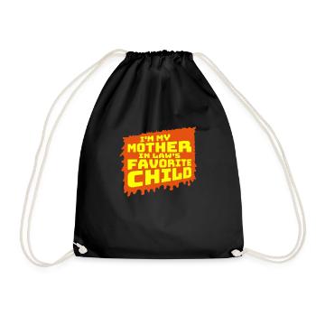 Je suis la blague préférée de ma belle-mère en disant - Sac de sport léger - noir - Devant