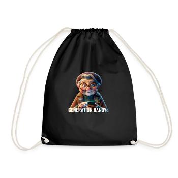 Generation Mobile Phone - Drawstring Bag - black - Front