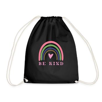 Be Kind - Turnbeutel - Schwarz - Vorne