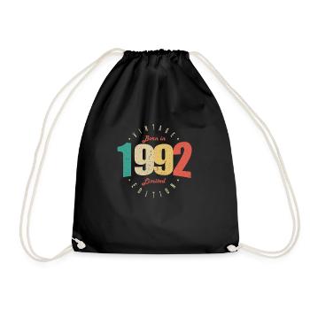1992 Vintage Anniversaire Rétro Cadeau 1992 - Sac de sport léger - noir - Devant