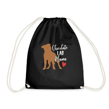 Chocolate Lab Mama Owner Labrador Retriever - Turnbeutel - Schwarz - Vorne