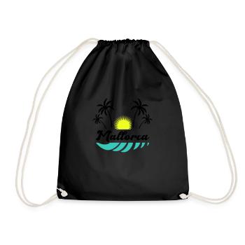 Majorca - Drawstring Bag - black - Front