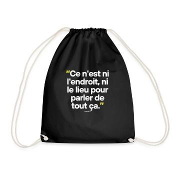 Citation célèbre footballeur coach - Sac de sport léger - noir - Devant