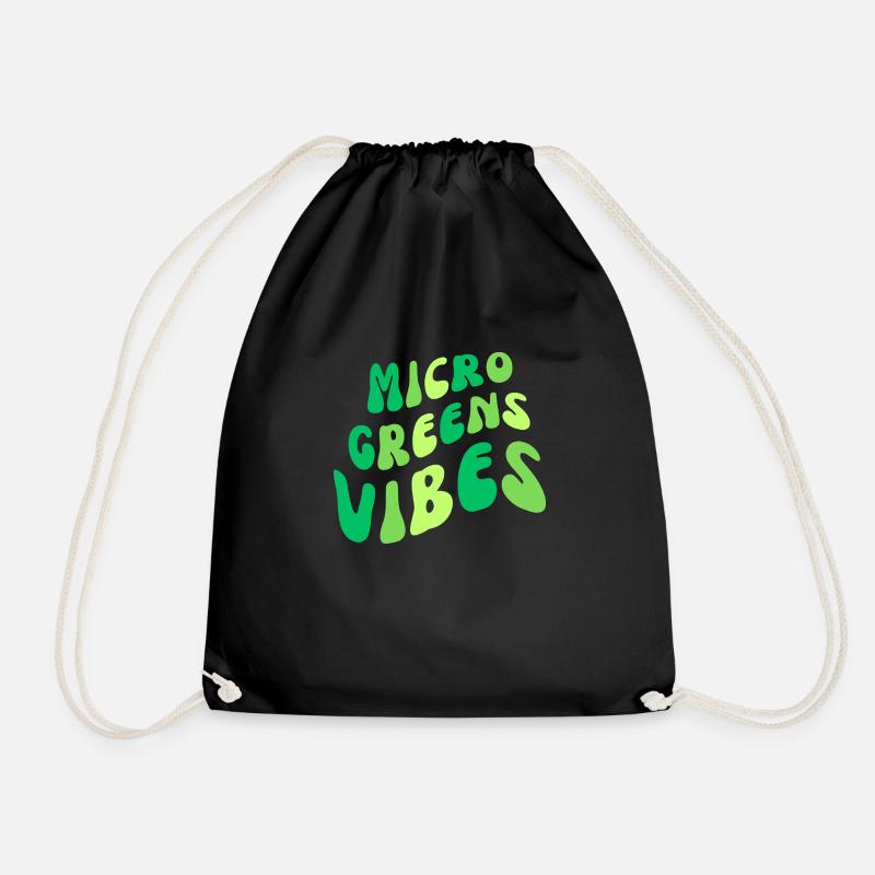 MICROGREENS VIBES | Urban Farmer Micro Gardening - Turnbeutel - Schwarz