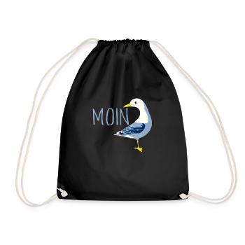 Bonjour avec Möve - Sac de sport léger - noir - Devant