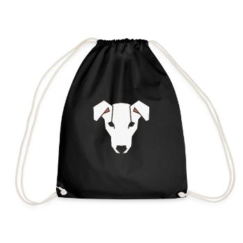 Jack Russell Faces 3a - Turnbeutel - Schwarz - Vorne