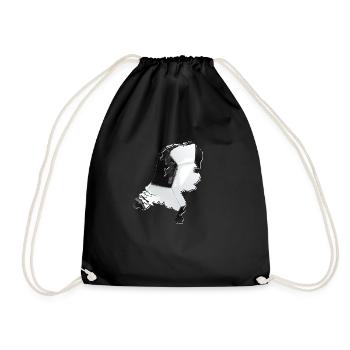 Pays-Bas | Vrai football | Carte - Sac de sport léger - noir - Devant