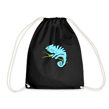 Drôle Cameleon 02 copie - Sac de sport léger - noir - Devant