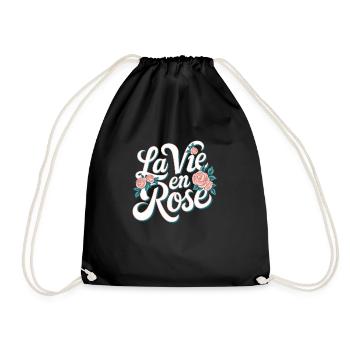 La vie en rose - Sac de sport léger - noir - Devant