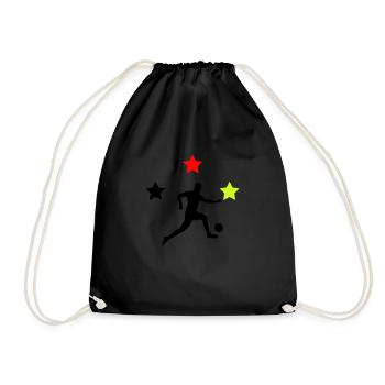 fußballer germany - Turnbeutel - Schwarz - Vorne