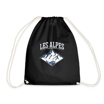 Les Alpes - Sac de sport léger - noir - Devant