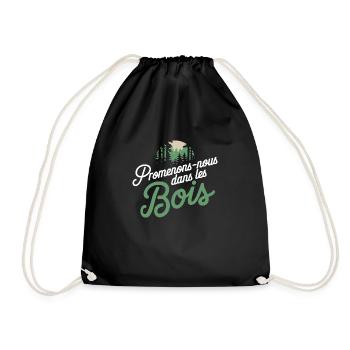 Promenons-nous dans les bois - Sac de sport léger - noir - Devant