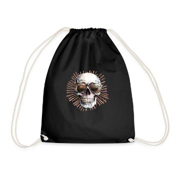 Ombres de crâne - Sac de sport léger - noir - Devant