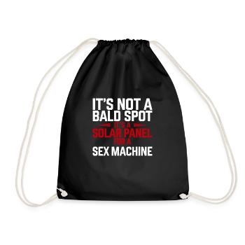 It's Not A Bald Spot it's a Solar For Sex Machine - Sac de sport léger - noir - Devant