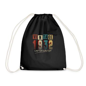 Vintage 1932 : Edition Limitée - 93e anniversaire. - Sac de sport léger - noir - Devant