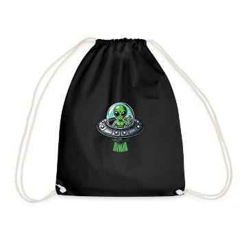 OVNI Alien - Sac de sport léger - noir - Devant